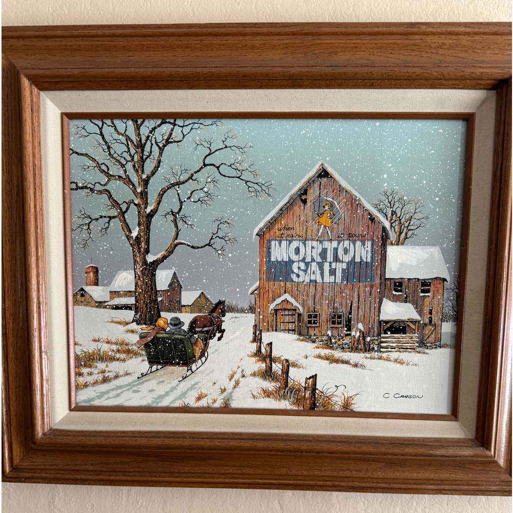 C. Carson Morton Salt Barn Oil On Canvas